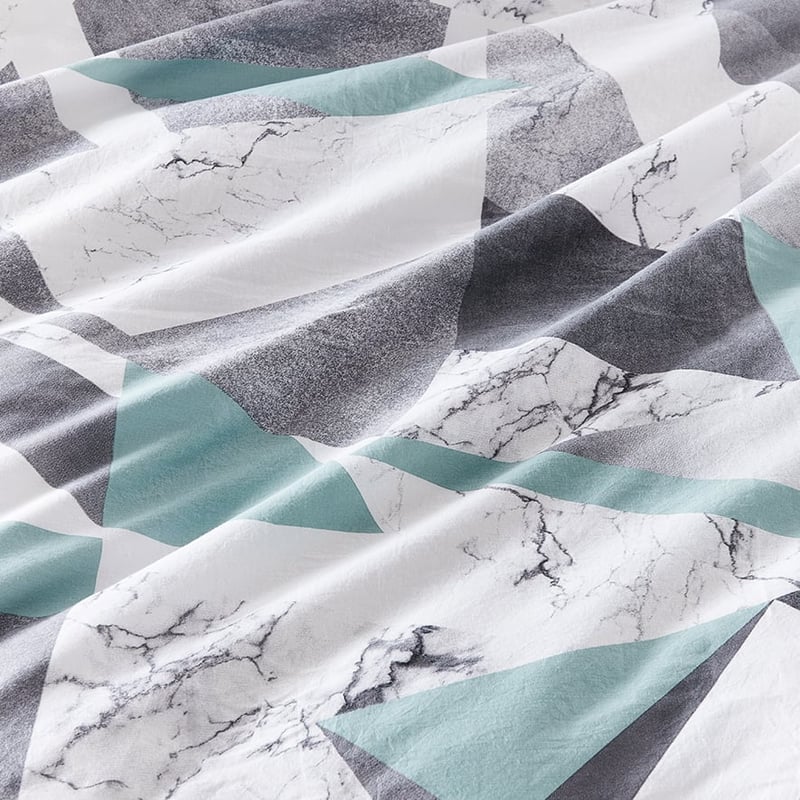 Carrara Marble White Quilt Cover Set + Separates