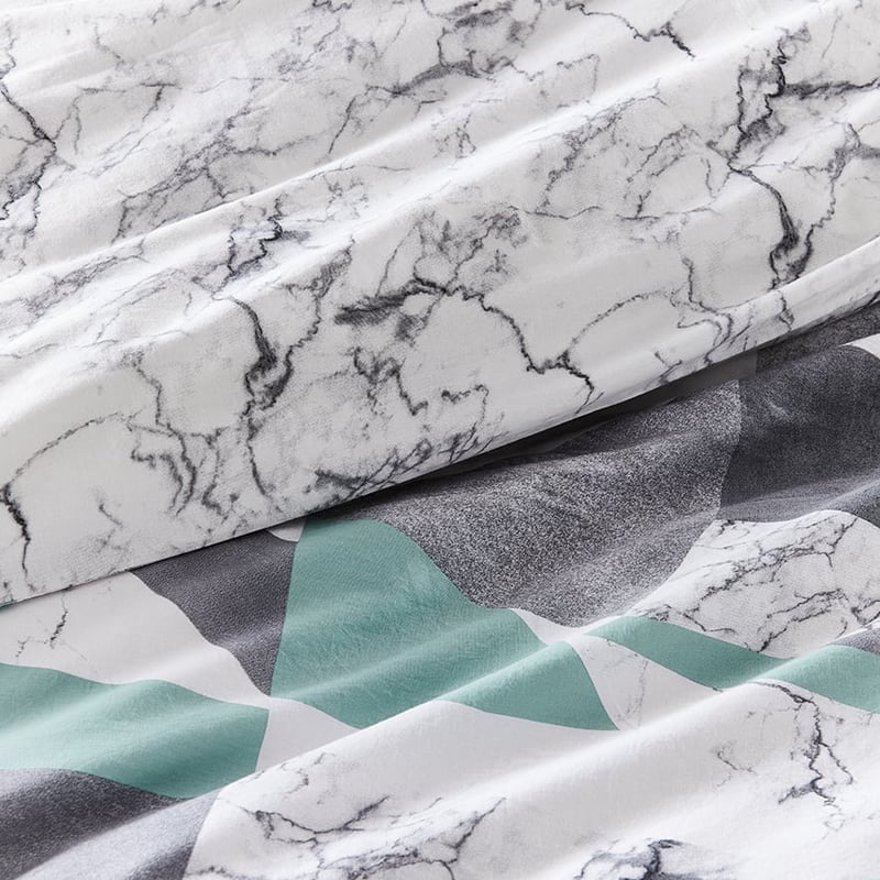 Carrara Marble White Quilt Cover Set + Separates