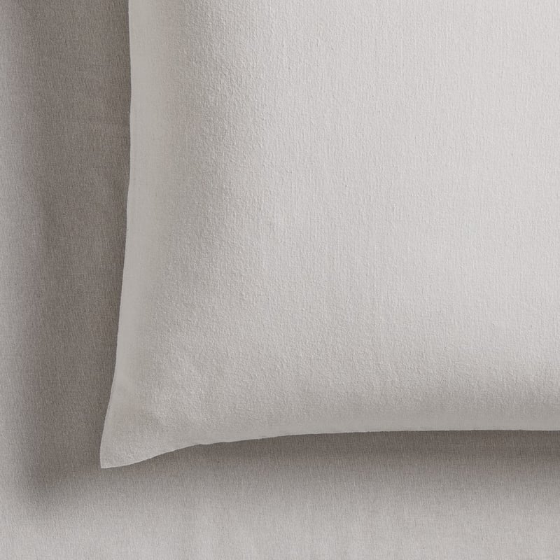 Plain Dyed Flannelette Silver Sheet Set + Pillowcases