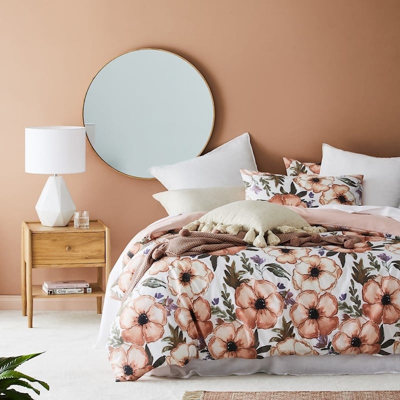 Peony Apricot Quilt Cover Set + Separates