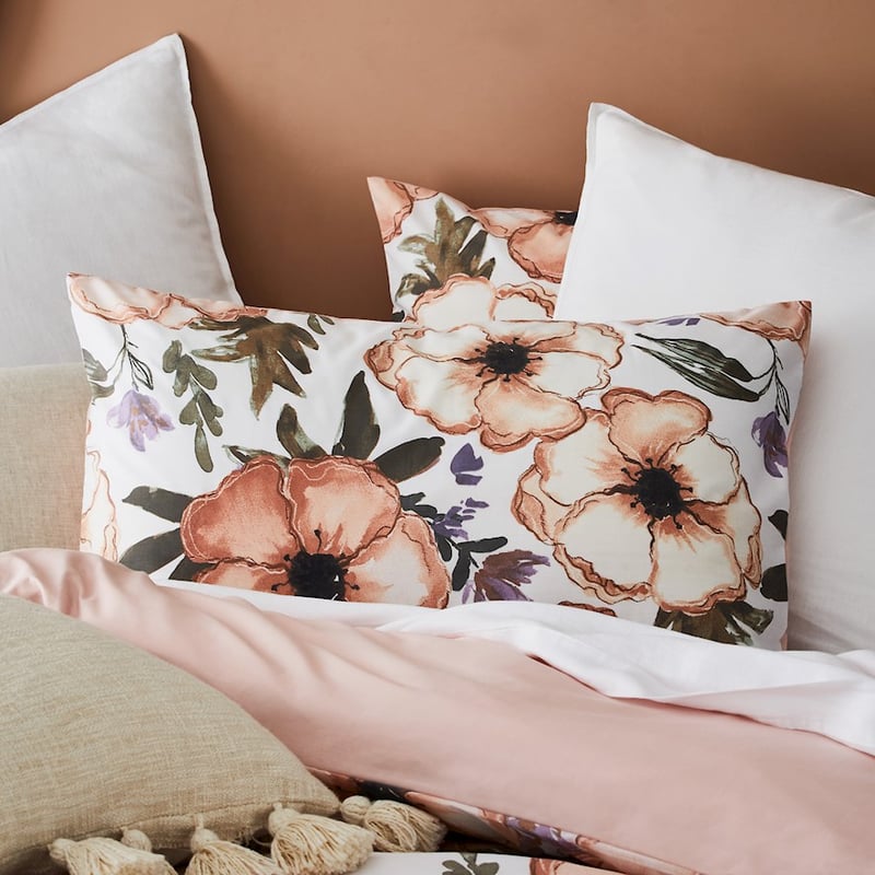 Peony Apricot Quilt Cover Set + Separates