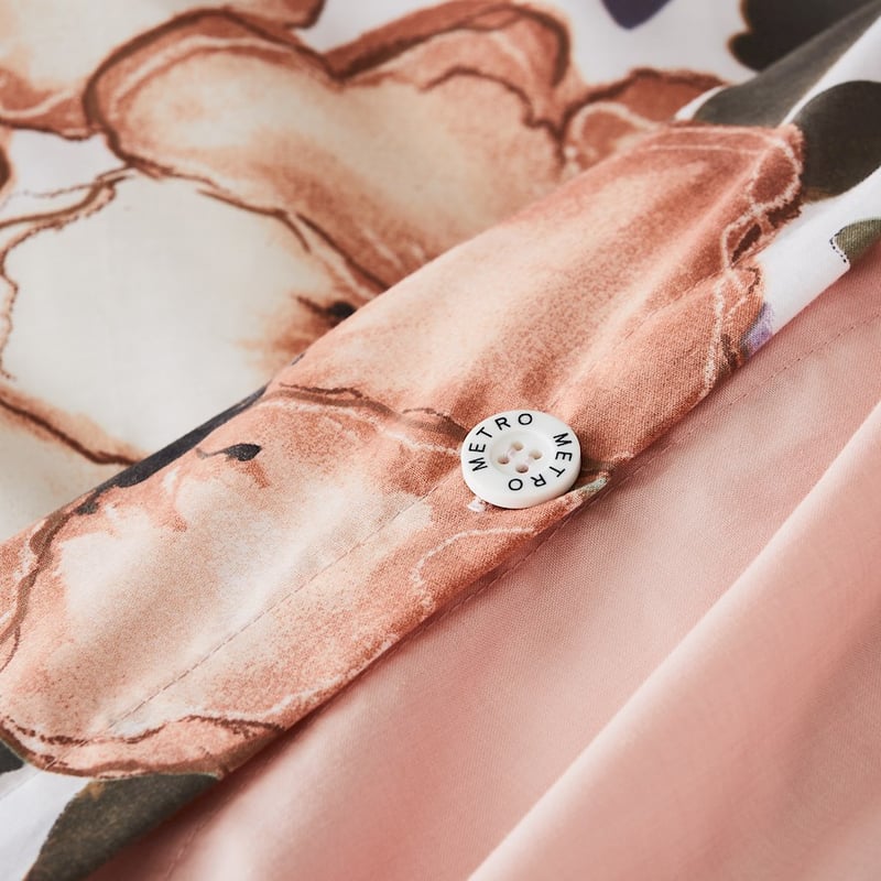 Peony Apricot Quilt Cover Set + Separates