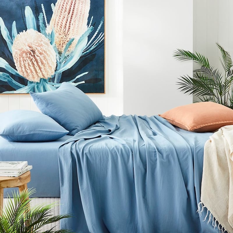 Microplush Dusty Blue Sheet Set