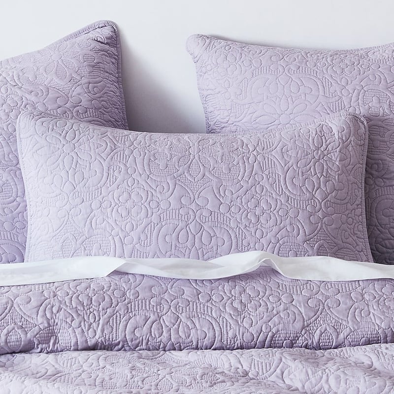 Chloe Quilted Lavender Pillowcase