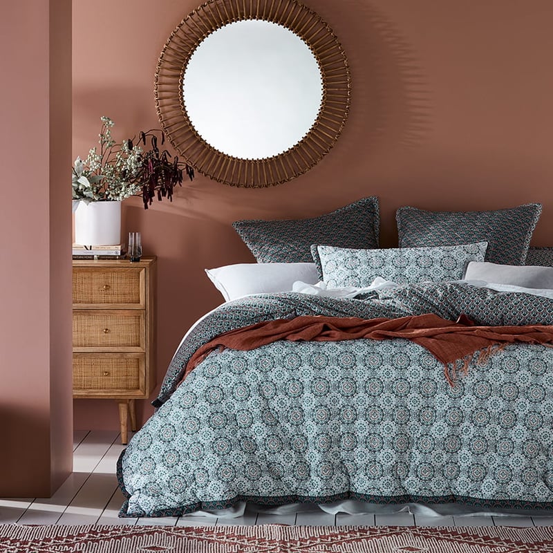 Canterbury Quilted Teal Pillowcase