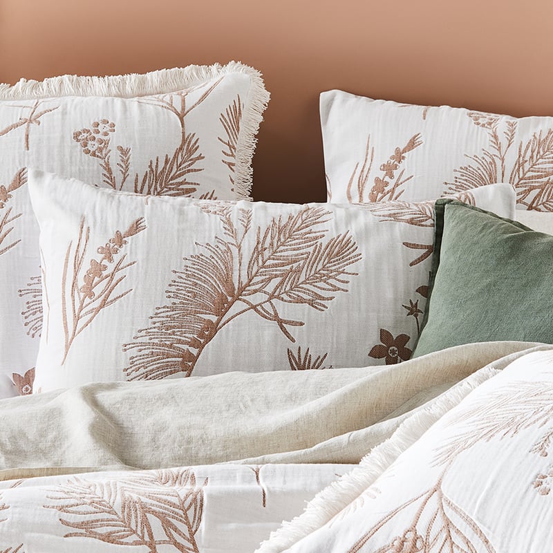 Acacia Jacquard White Pillowcase
