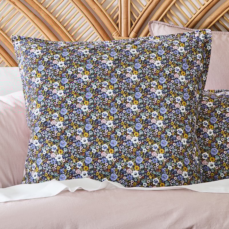 Primrose Navy Pillowcase
