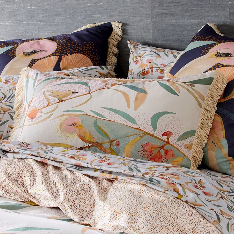 Dana Kinter Love Blooms Natural Pillowcase