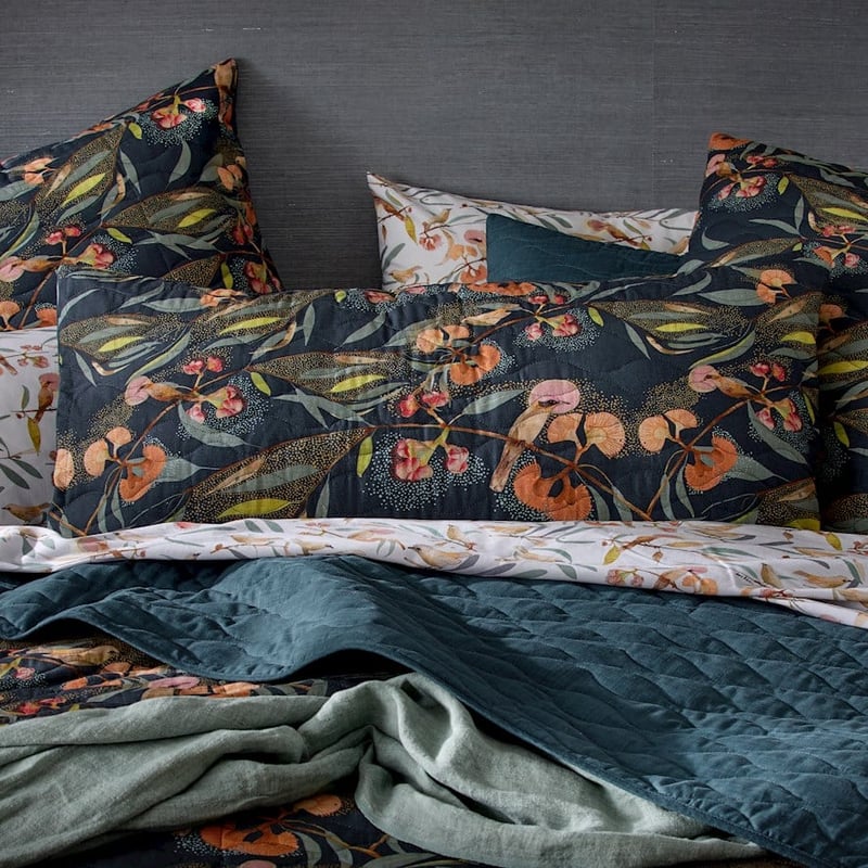 Dana Kinter Love Blooms Midnight Pillowcase