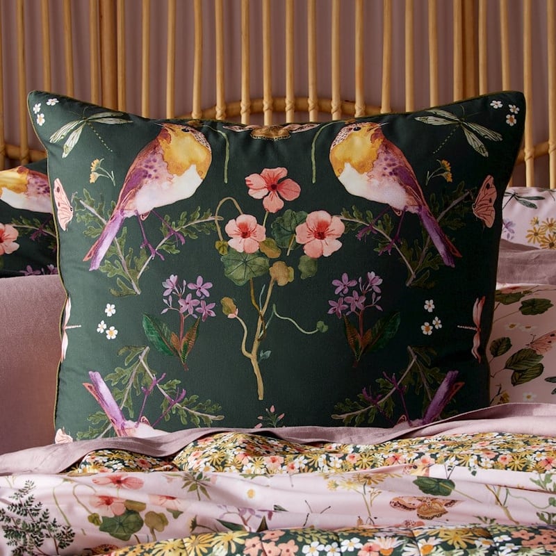 Enchanted Garden Multi Quilted Pillowcase