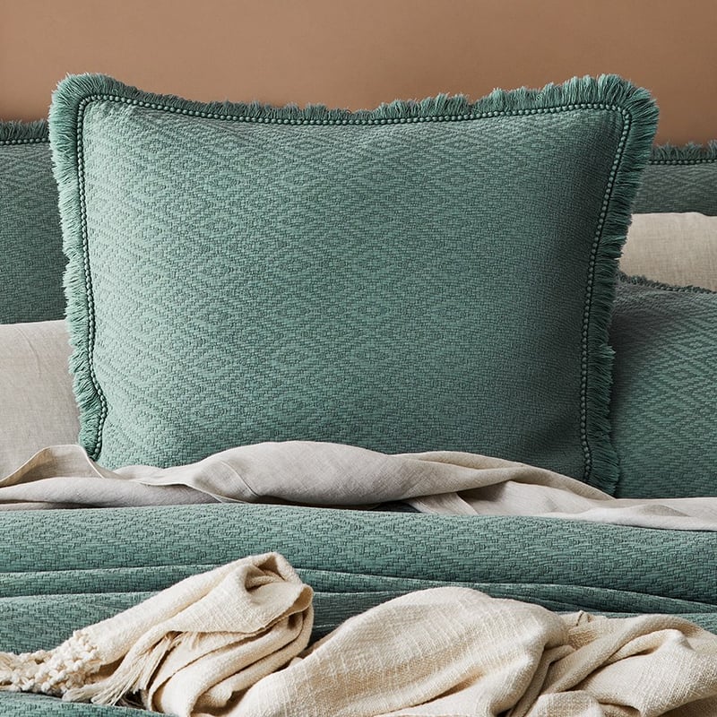 Mara Jacquard Sage Pillowcases