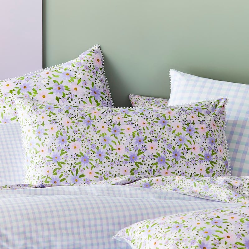 Lilac Garden Multi Pillowcase