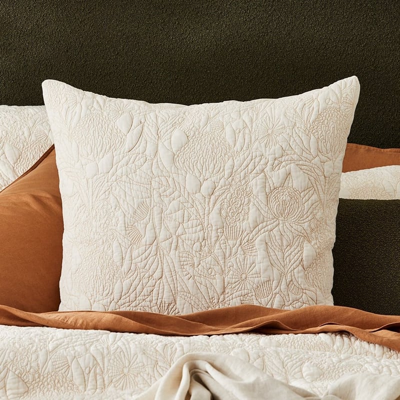 Native Quilted Natural Pillowcase