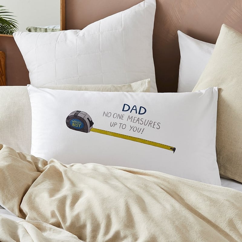 No One Measures Up Text Pillowcase 