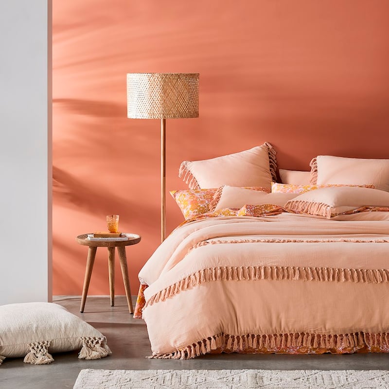 Erin Tassel Dusty Pink Pillowcase