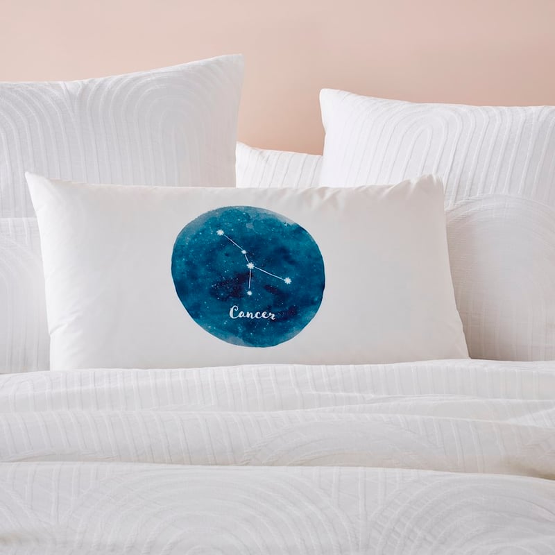 Cancer Horoscope Text Pillowcase