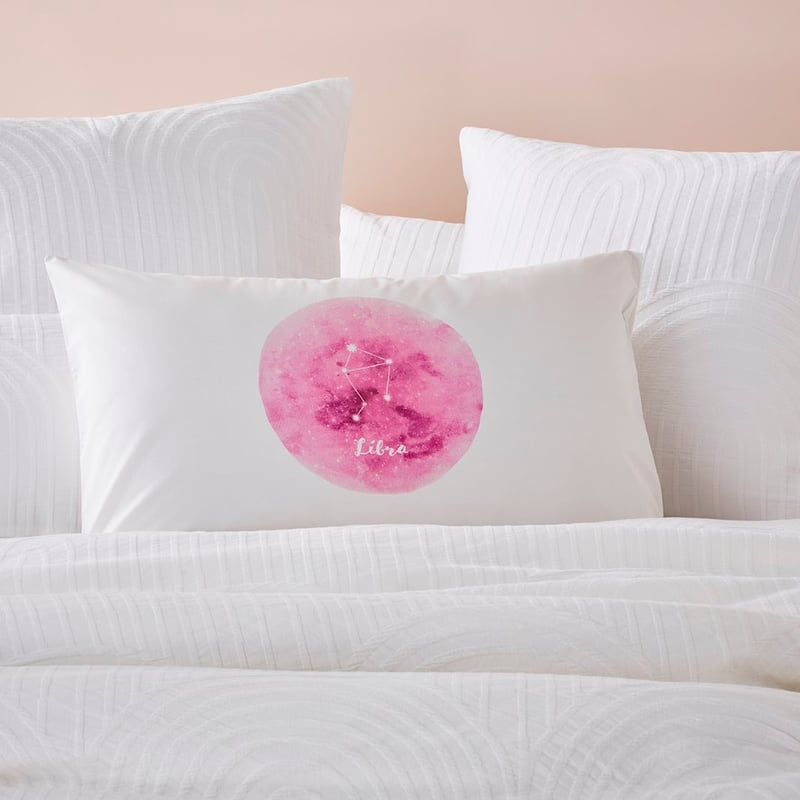 Libra Horoscope Text Pillowcase