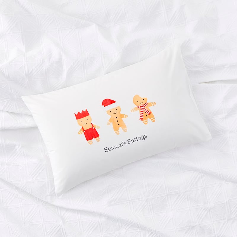 Season's Eatings Text Pillowcase