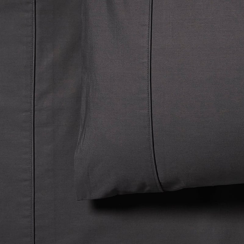 Fresh Cotton Percale Coal Pillowcases