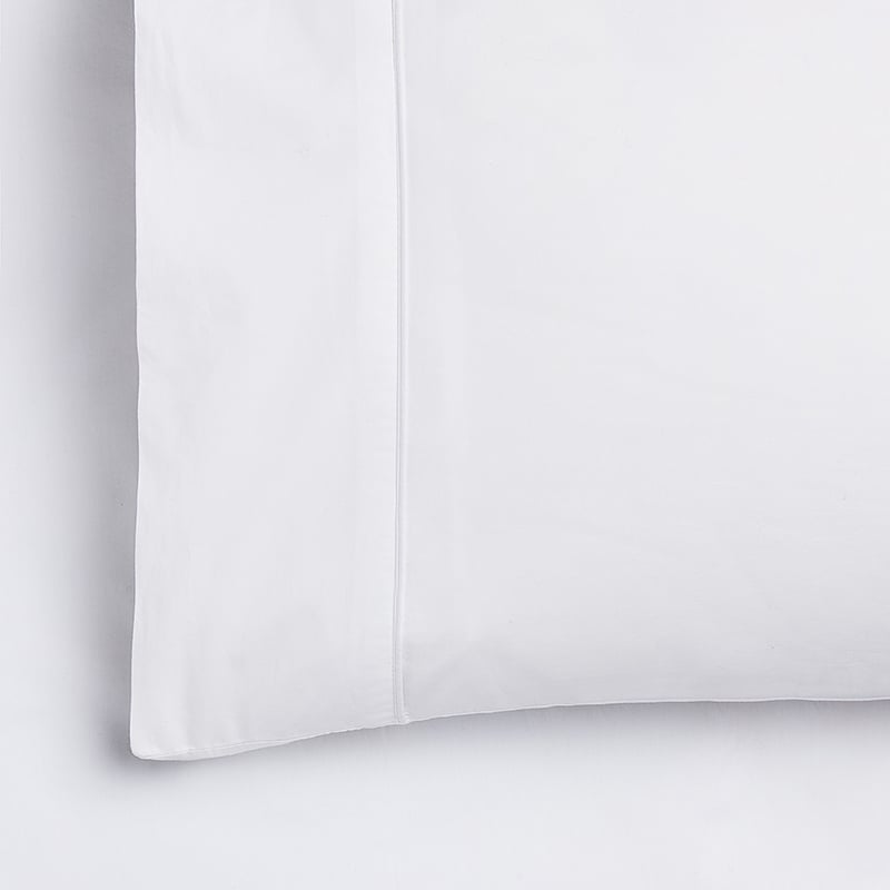 Fresh Cotton Percale White Pillowcases