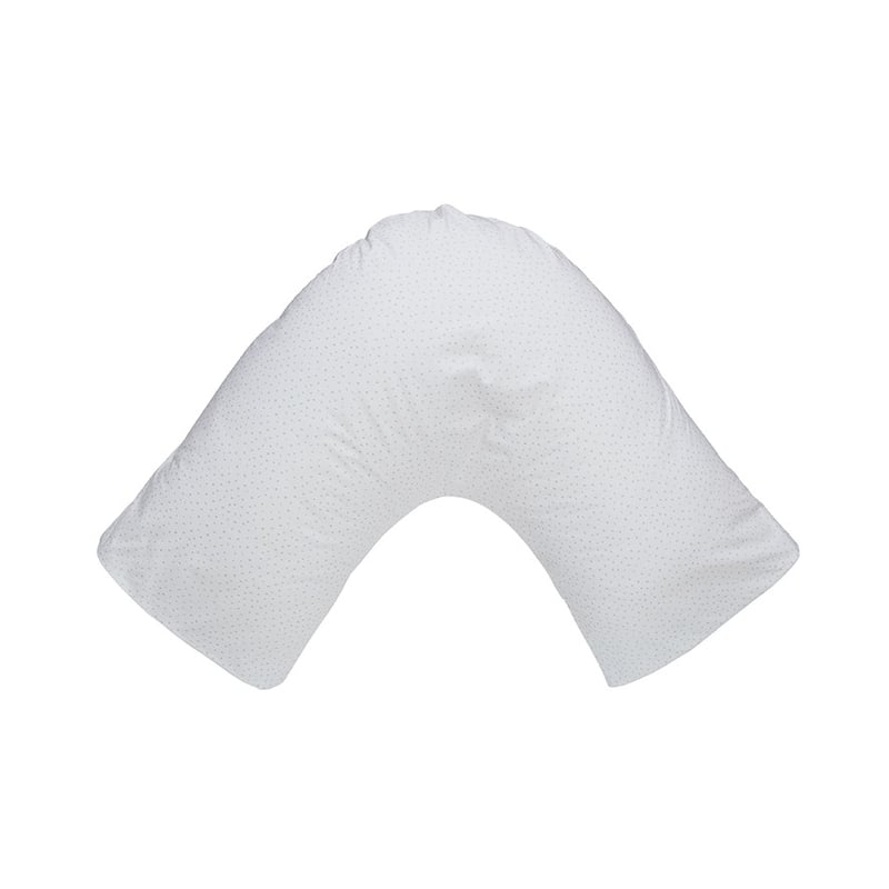 Fresh Cotton Percale Fleck Grey U Shaped Pillowcase