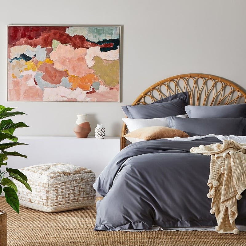 600TC Cotton Bamboo Indigo Pillowcase