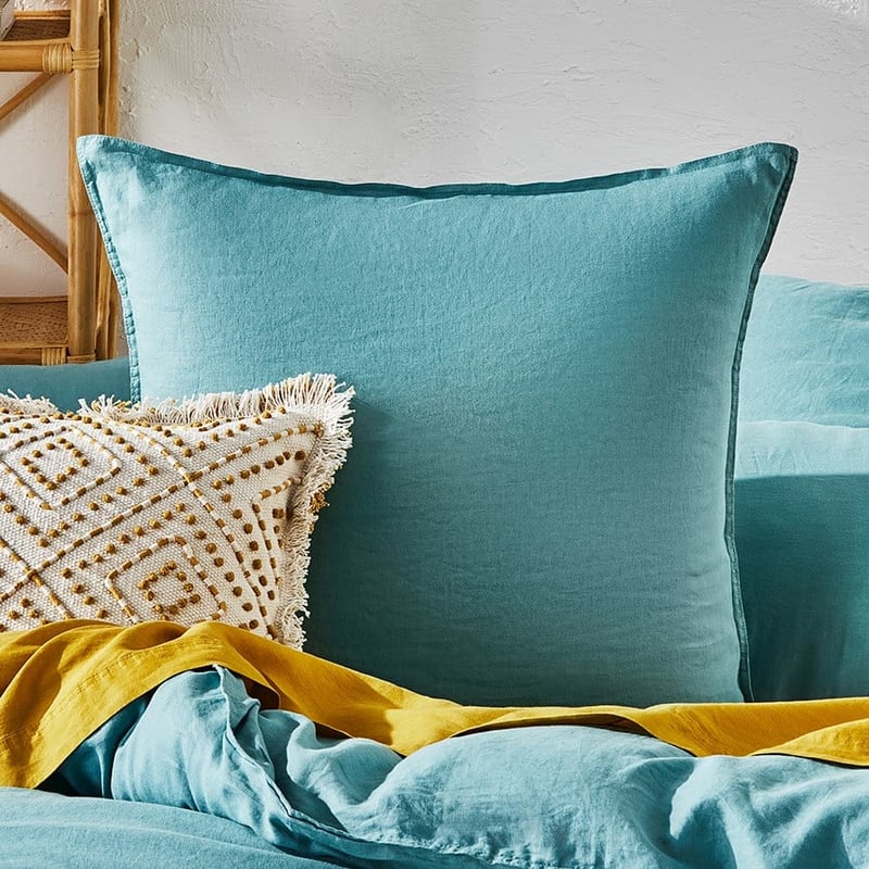 Vintage Washed Linen Marine Pillowcase