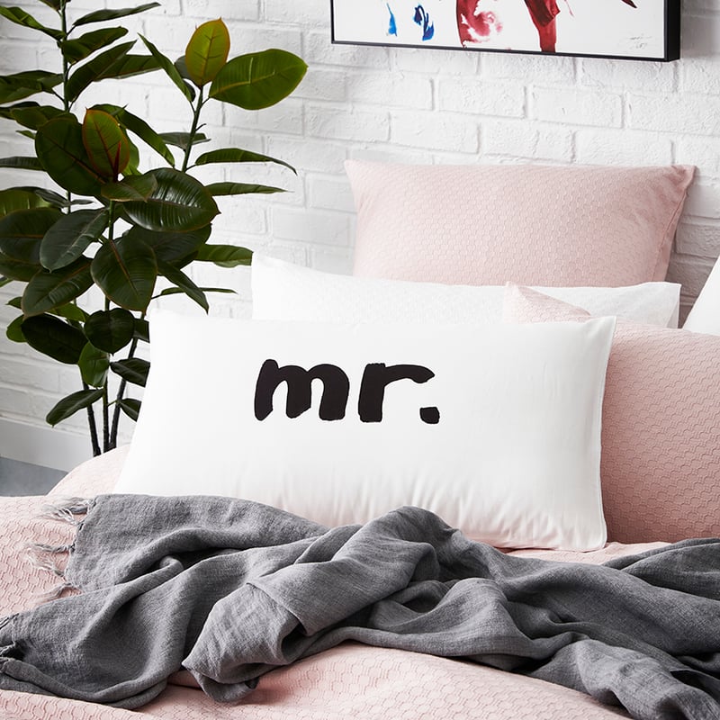Text Pillowcase Mr New