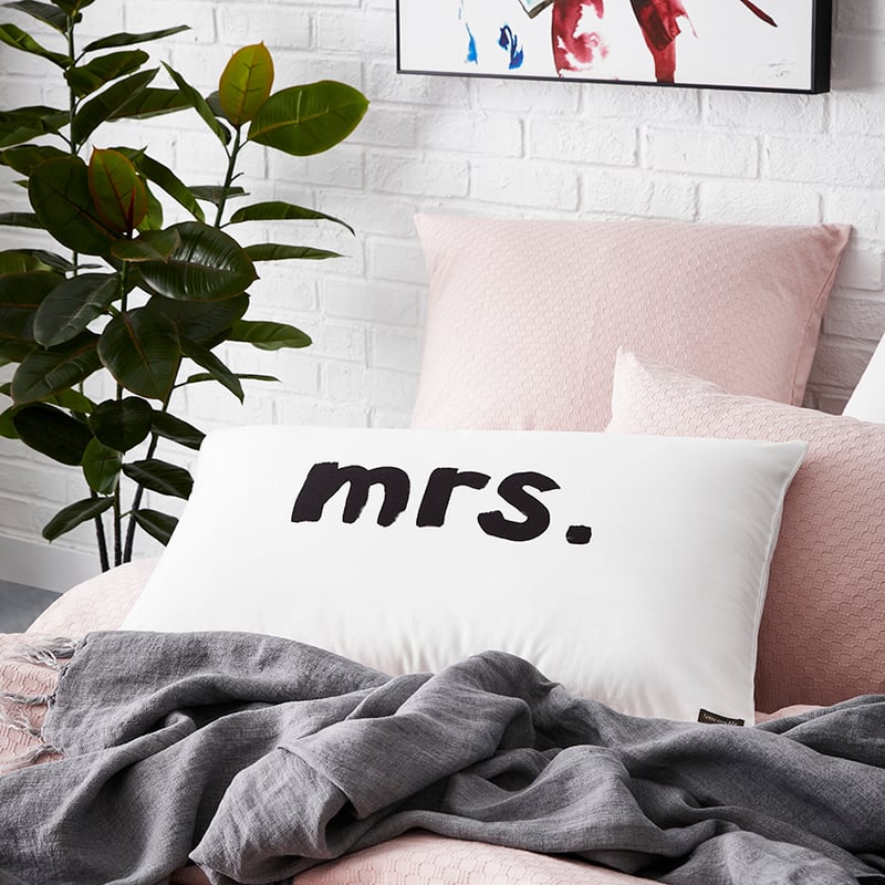 Text Pillowcase Mrs New
