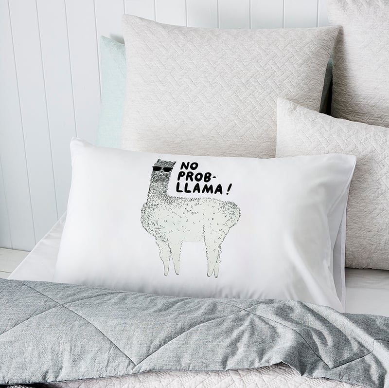 Text Pillowcase No Probllama