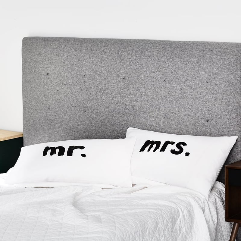 Mr and Mrs Text Pillowcases