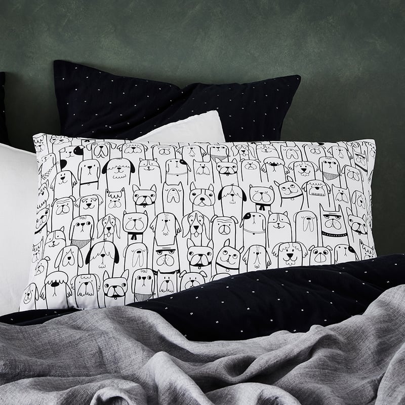 Text Pillowcase Puppy
