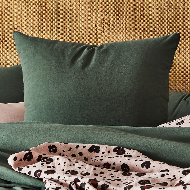 Stonewashed Cotton Forest Pillowcase