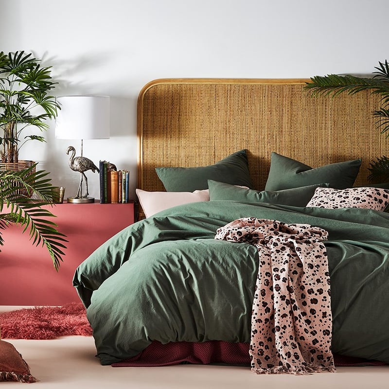 Stonewashed Cotton Forest Pillowcase