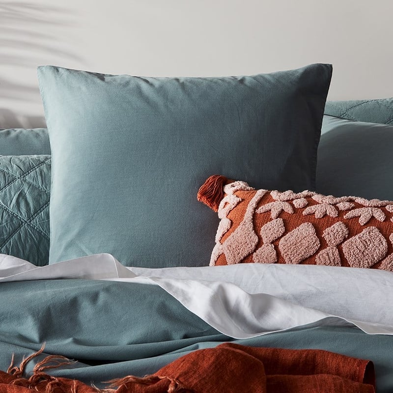 Stonewashed Cotton Sage Pillowcase