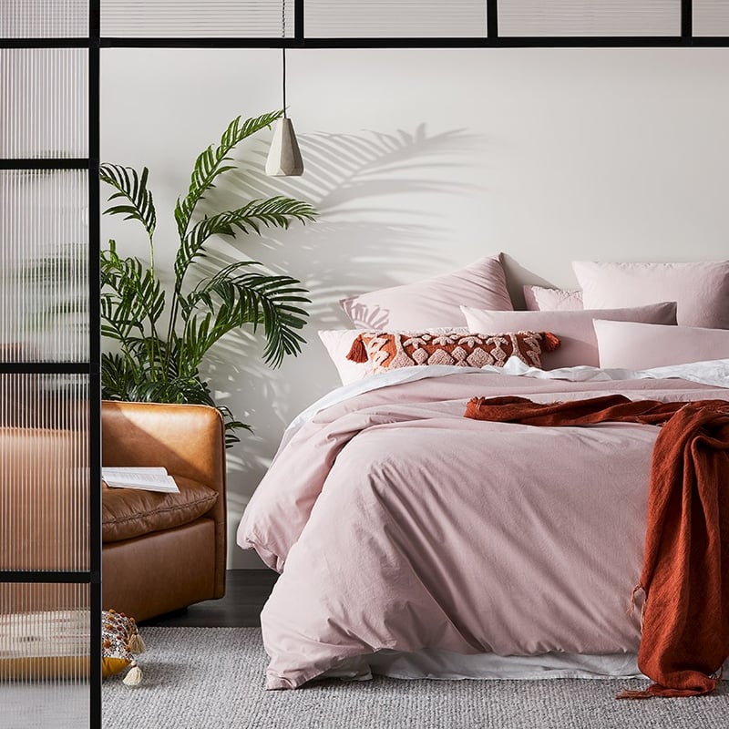 Stonewashed Cotton Violet Pillowcase