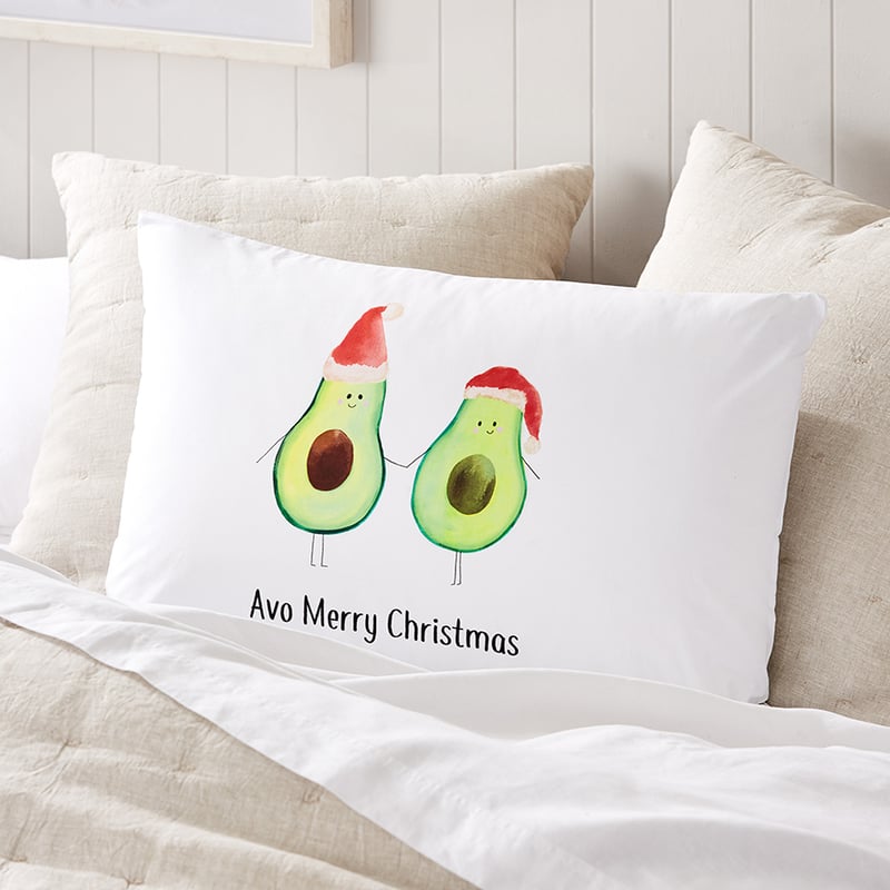 Christmas Text Pillowcase Avo Merry Christmas 