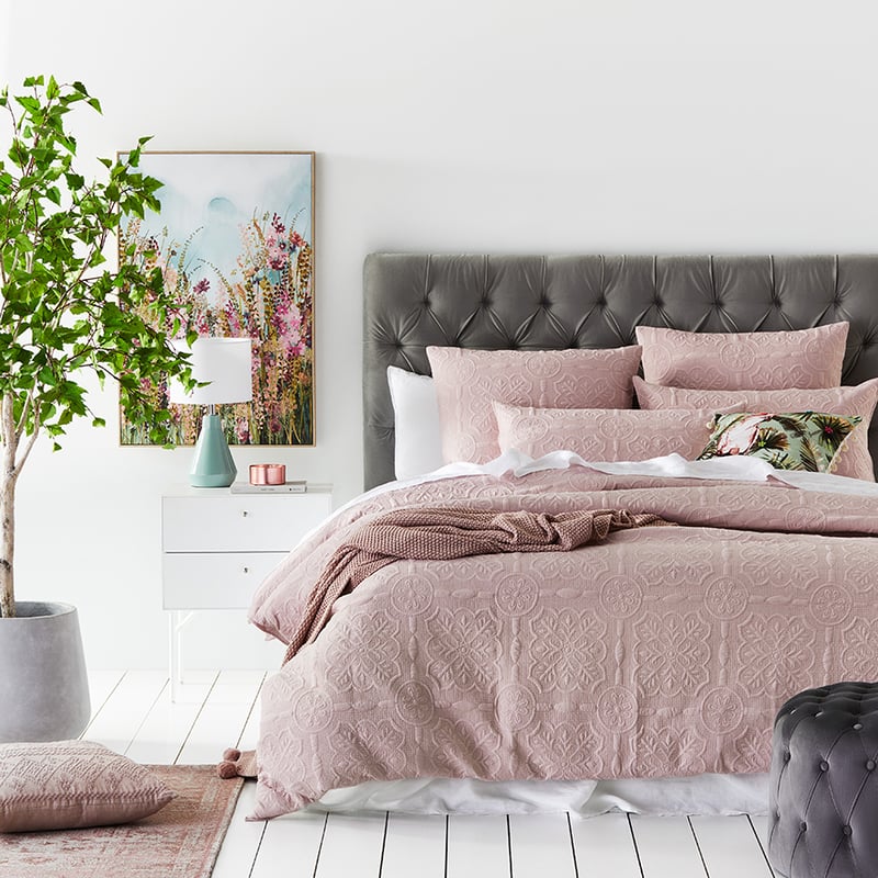 Willa Quilted Misty Rose Pillowcase