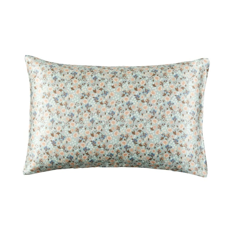 Pure Silk Sage Floral Standard Pillowcase