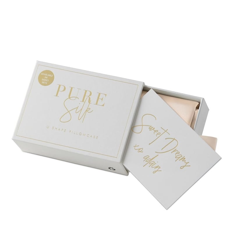 Pure Silk Shell Pink U Shape Pillowcase