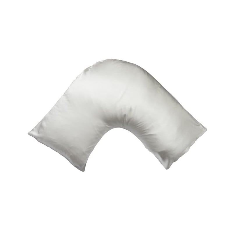 Pure Silk Silver U Shape Pillowcase