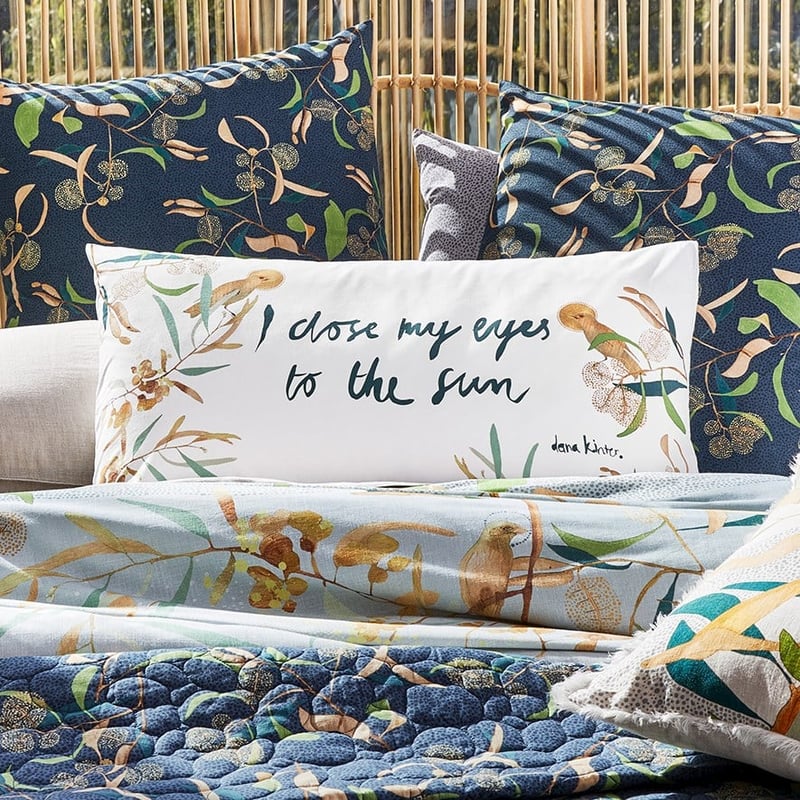Dana Kinter I Close My Eyes Text Pillowcase