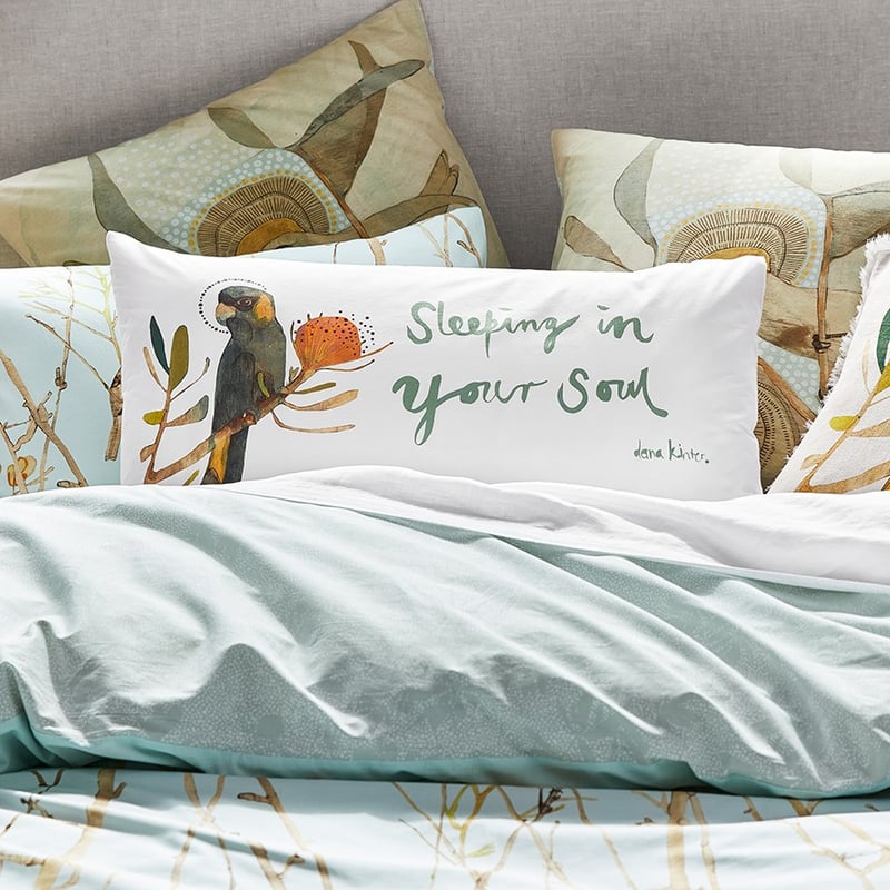 Dana Kinter Sleeping in Your Soul Text Pillowcase