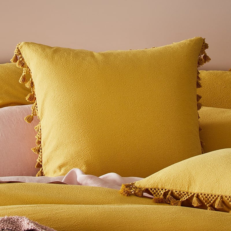 Farrow Tassel Mustard Pillowcase