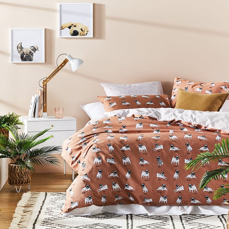 PJ Pug Clay Pillowcase