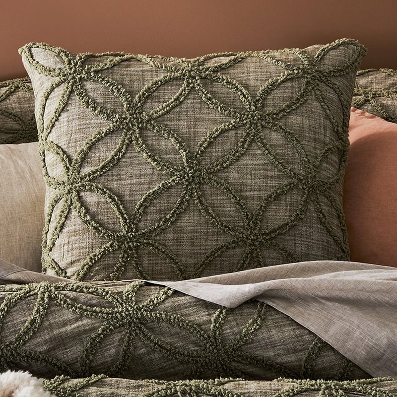 Barossa Chenille Olive Pillowcase