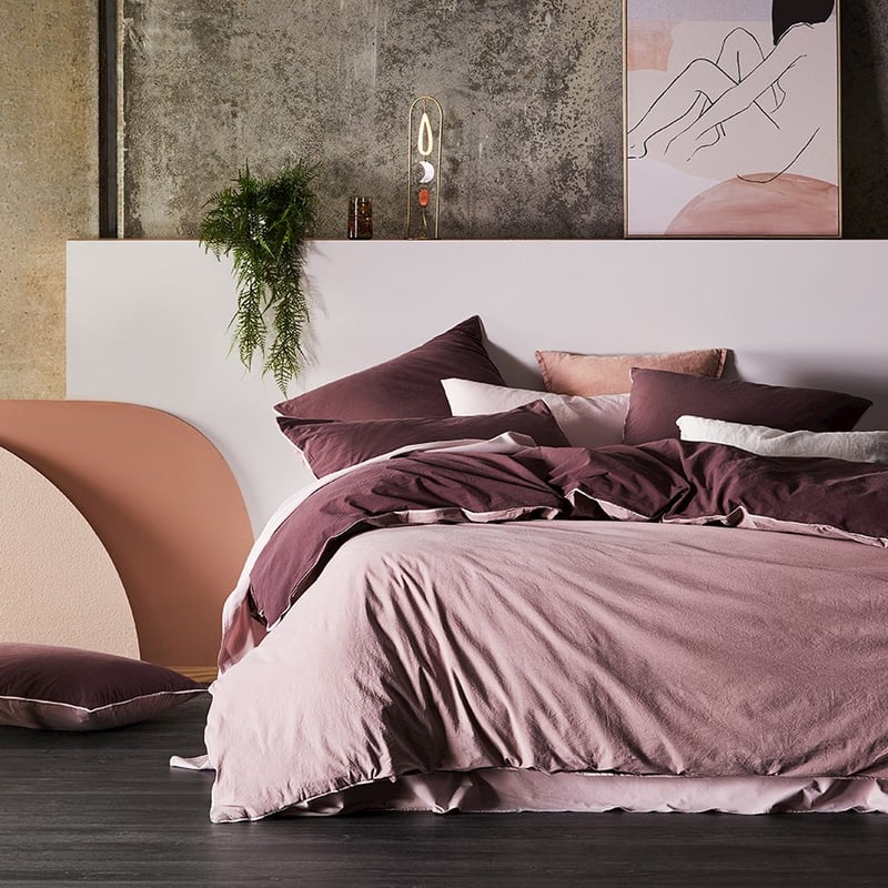 Stonewashed Plum Two Toned Pillowcase