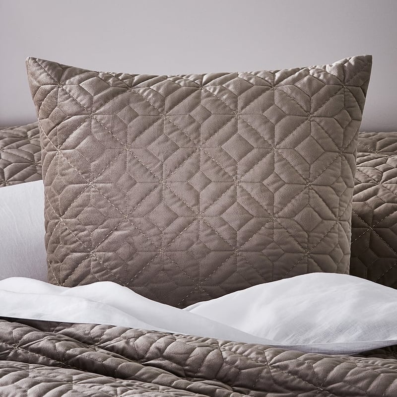 Denver Quilted Velvet Mist Pillowcase
