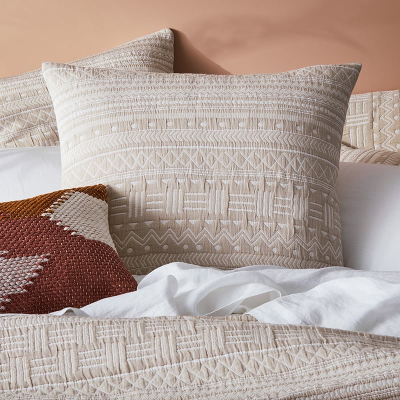 Tribal Matelasse Natural Pillowcase