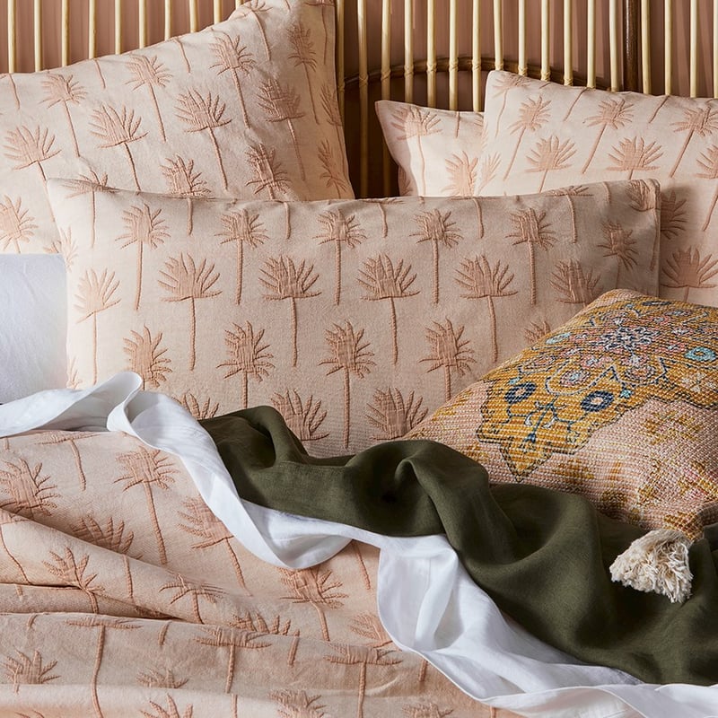Palmetto Matelasse Apricot Pillowcase
